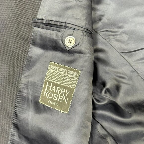 Samuelsohn Blazer Super 130's Wool Sport Coat Mesh Pearl Buttons Blue 44R - Picture 9 of 11